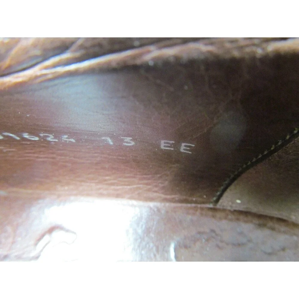 E T Wright Brown Suede Oxford Lace Up Shoes Mens Size US 13 EE Made In Italy